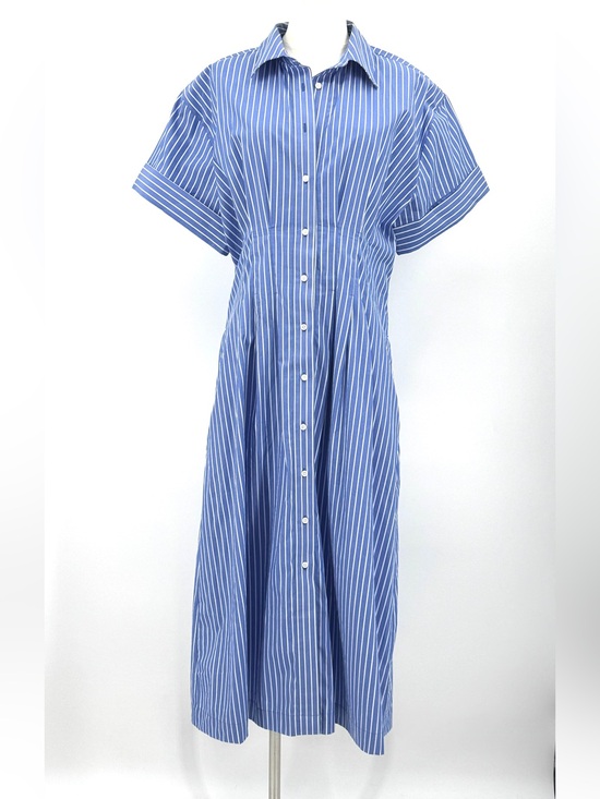 J. Crew Dresses & Skirts - J. Crew Blue Striped Button-Front Women’s Dress fit and flare